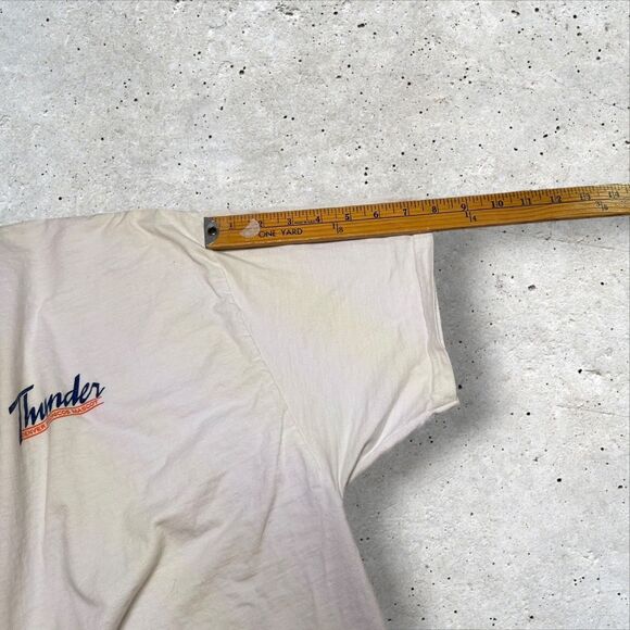 Denver Broncos Thunder Mascot T-Shirt XL Hanes Beefy-T Vintage Double-Sided NFL - Picture 12 of 12